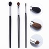 UNIMEIX 20 Pcs Black Makeup Brushes Powder Foundation Eyeshadow Eyeliner