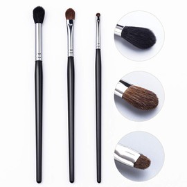 UNIMEIX 20 Pcs Black Makeup Brushes Powder Foundation Eyeshadow Eyeliner Lip Cosmetic Brushes