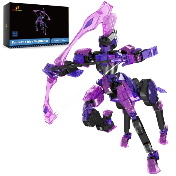 JMBricklayer Mech Building Kits for Adults 70146, Crystal Mecha Display