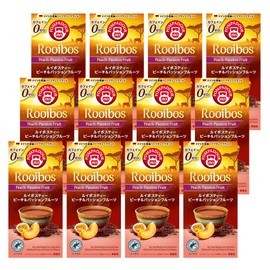 Pompadour Rooibos Tea Peach & Passion Fruit Set of 10 Tea Bags x 12