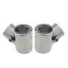 Pair Heavy Duty 316SS Boat Hand Rail Fitting- Polished 60