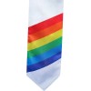 Rainbow Graduation Stole Adult Length 60"Size: 60", Color: White