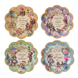 ASVP Shop Alice In Wonderland Party Supplies Set Great For Mad Hatter Tea Party Plates Cups Napkins Decor