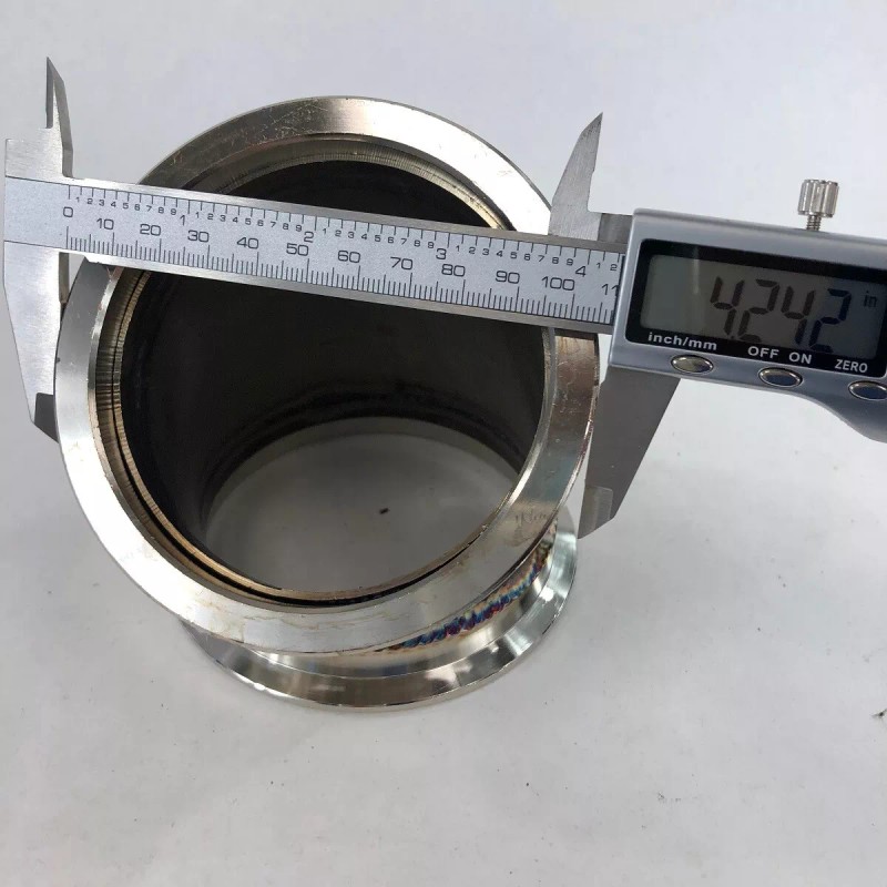 Unbranded 3.5" to 3.5" V-Band 45 Degree Elbow Adapter (3.5"
