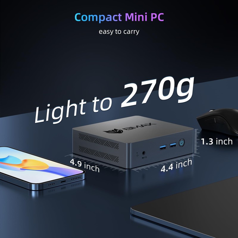 Bmax B3Pro Mini PC 256GB SSD 8GB RAM, Intel 11th