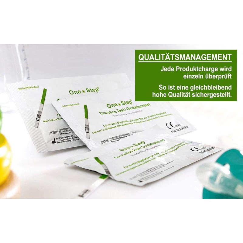 30 One+Step Ovulationstests mit optimaler Sensitivität - Eisprung Teststreifen