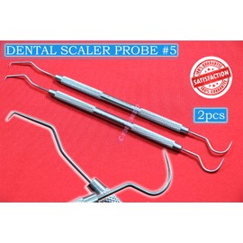 NEW GERMAN GRADE SET of 2PCS DENTAL EXPLORER PROBE #5 ENDODONTICS DENTAL INSTRUMENT CYNAMED