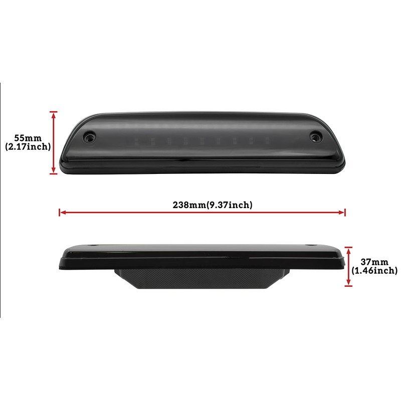 LED 3rd Third Brake Light for Tacoma 95-15, KEWISAUTO Smoked
