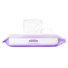 Dukal DawnMist Washcloths, Pack of 1 (64 per Pack) – 9" x 13" Disposable Pre-Moistened Wipes, Soft & Durable Cloth for Personal Care, Alcohol-Free, Hypoallergenic