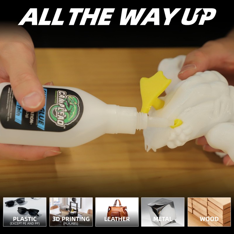 Ultra-Thin Super Glue Liquid Kit 4.6 oz, Fast Drying Clear