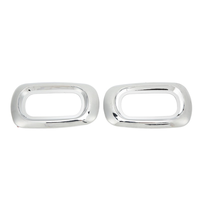 Pair Side LED Marker Light Covers Chrome Bezels Waterproof Heat