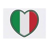 'Italy Flag Heart' Temporary Tattoo - Water Resistant, Skin-Safe, Non-Toxic