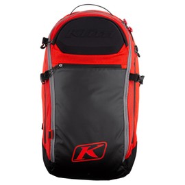 KLIM Krew 22 Pack Technical Snowmobile Backpack - Fiery Red - Black