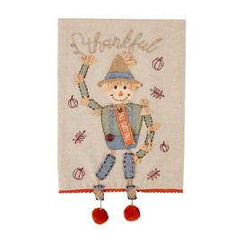 Mud Pie Thanksgiving Dangle Leg, Scarecrow, 21" x 14"