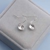 Yheakne Crystal Dangle Drop Earrings Silver Dangle Crystal Hook Earrings