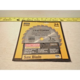 Craftsman Pro 7" 24 Tooth Fast Rip / Cross Cut Saw Blade Carbide C300-932270