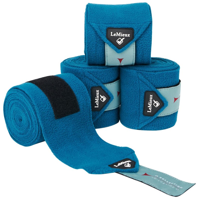 LeMieux Classic Polo Full Exercise Bandages in Plum with Zipped
