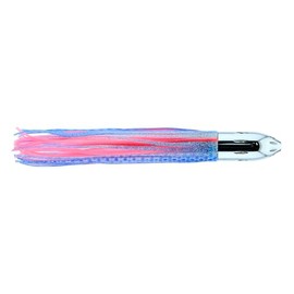 Billy Baits, Mister Big Lure, Ultimate Series, Tie on Skirt Version, Blue Dot 2 Red Veins/Pink PVC Skirt, XXL, 41 oz / 1077 g Head, 16 in / 40.6 cm