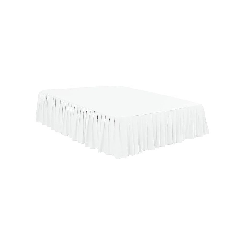 British Home Bedding - Plain Polycotton Extra Deep Frilled Bed