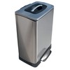 Household Essentials Trash Krusher Manual Trash Compactor, 40 L, Stainless