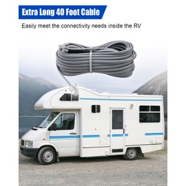 40FT Air Conditioner Wiring Harness Fit for Dometic Brisk II Air Series Vortex Penguin Rooftop Air Conditioner, Communication Cable Replace 3308013.022
