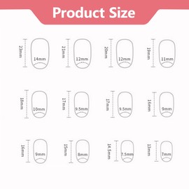 OUDQFCJ 24 Stück Press on Nails French Tip Falsche Nägel mit Design 3D Blume Stick on Nägel Glanz Kleben Nägel Acrylnägel (Kurz Mandeln) (Gelb & Rosa)