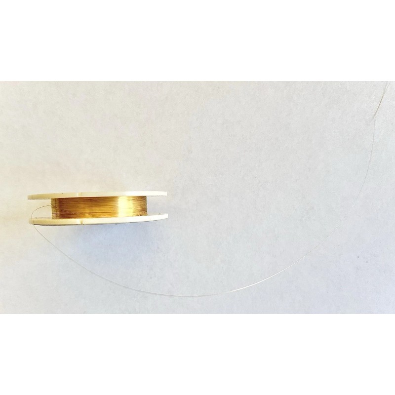TUNGSTEN WIRE WOLFRAM WIRE GOLD PLATED TUNGSTEN .0025” WIRE 3