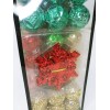 Assorted 101 Christmas Tree Ornaments Shatterproof Balls Snowflake (Red, Green)