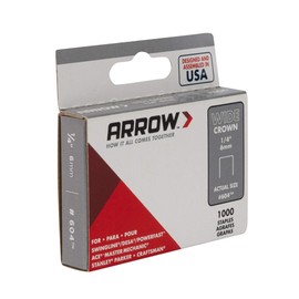 Arrow 60430 Fastener 604 Wide Crown Swingline Heavy Duty 1/4-Inch Staples, 1,000-Pack, 1/4 Inch