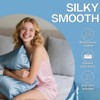 Satin Pillowcase, Similar to Silk Pillow Cases (Blue - 2