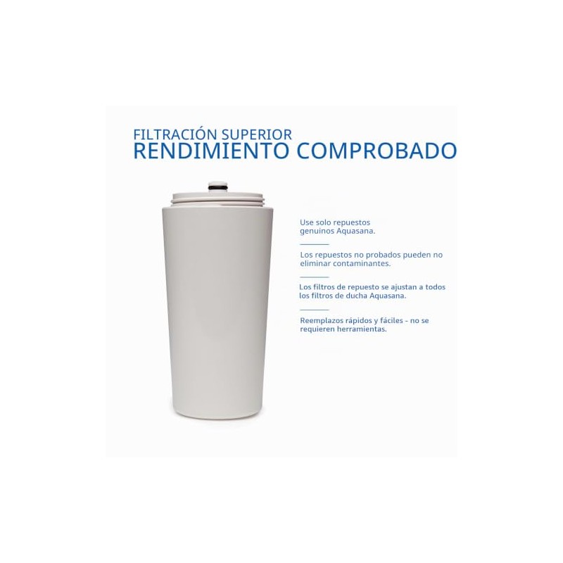 Cartucho de Repuesto de Filtro de Ducha para AQ-4125