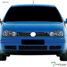 Matte Black ABT Aluminum Mesh Front Hood Bumper Grill Grille Guard ABS Compatible With 99-06 VW Golf/GTI / R32 MK4