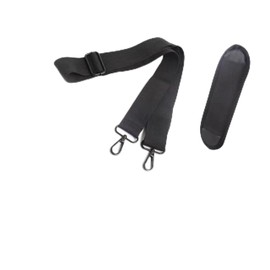 Adjustable Shoulder Strap with Shoulder Pad, 59 x 1.5 Inch Universal Non-Slip Shoulder Strap Replacement for Laptop Bag, Crossbody Bag, Water Bottles (Black)