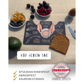 Edition HerzAUF Breakfast Board "Good Morning Reinforcement" Gift for Women for Easter, Birthday Gift, Girlfriend, Courage Gift, Mental Health