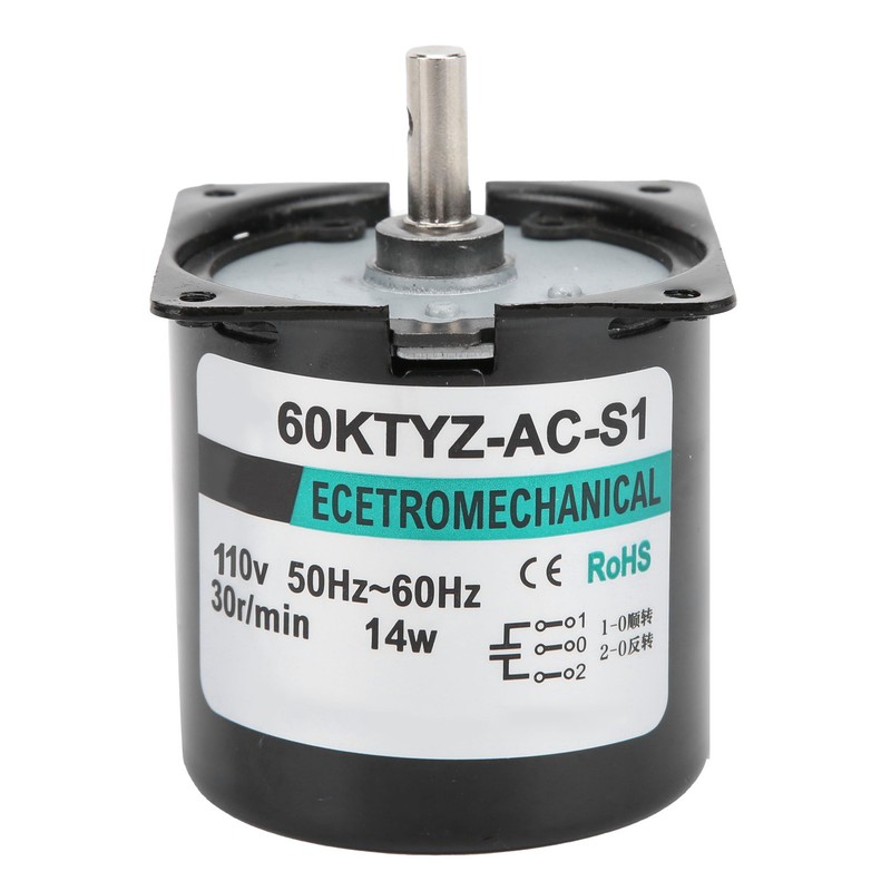 AC Synchronous Motor 14W Permanent Magnet Low Speed 2‑Way High