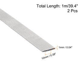 QUARKZMAN 2 pieces RF Faraday foam seal/conductive foam strip, 4 x 0.39 x 0.04 inches (100 mm x 10 mm x 1 mm) for sealing RF housings / RF shielding boxes