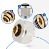 Pex Compression Adapter Plug Aluminium Resistant Brass Water Heating Sanitary
