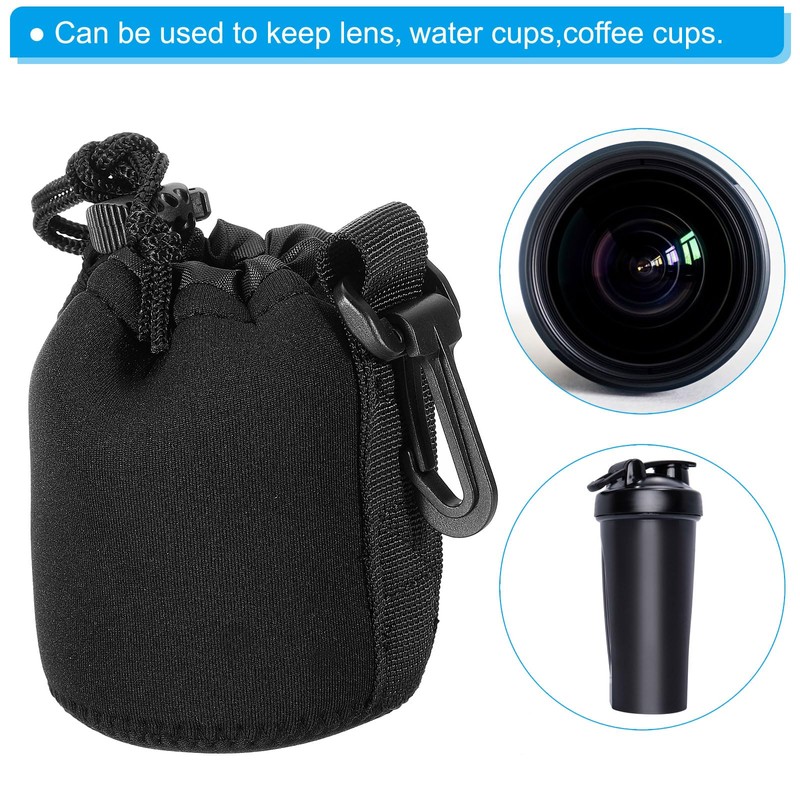 PATIKIL Camera Lens Bag Set of 4 3.1" Inner Diameter