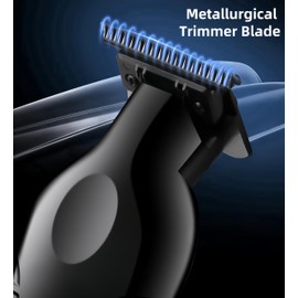 WQV Professional Hair Beard Trimmer for Men, Cordless Hair Body Face Clipper Set, Rechargeable Hair Body Face Razor Shaver with 1/2/3 mm Trimmer Heads & Cleaning Brush for Home Barbershop