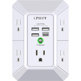 POWRUI 6 Charger USB Wall Charger Surge Protector