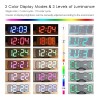 SJTR Reloj 3d Led Digital De Pared Con Alarma Control