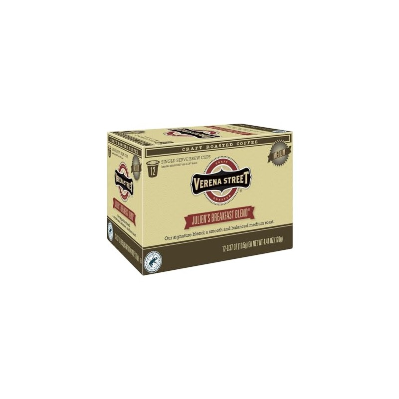 Verena Street Single Cup Pods (72 Count) Medium Roast Coffee,