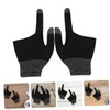Operitacx 2Pairs Graphene Touch Screen Gaming Gloves Breathable Two Finger