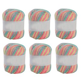 3PCS Cotton Yarn Skeins 50g Knitted Yarn Set Crochet and Knitting Starter Kit for Craft Knitting Supplies Assorted Colors