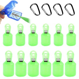 ZeniMart Egi Cover, 6 Colors, Set of 12 (M+L) for Eggs, Safety Cover, Eggi Holder, Squid Hook Protector, Fishing Jig Protective Cover, Easy to Use, Fishing Hook Cover, Fishing Tackle Lure Accessory