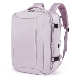 Hayayu For Easyjet Hand Luggage 45 x 36 x 20 Backpack Hand Luggage Bag for Airplane Travel Bag Under Seat with Anti-Theft Bag Travel Backpack with Computer Compartment for 15.6 Inch Laptop, Purple
