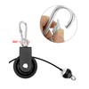 QWORK® 2 x 90 mm pulley with swing strap, carabiner