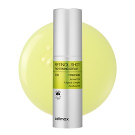 CELIMAX Suero de Retinol 0.1 con 9 péptidos, niacinamida y pantenol  Serum facial de noche para todo tipo de piel, textura ligera, 30 ml              