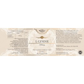 Sky Premium Life L Lysine - 60 L-Lysine Tablets | L-Lysine 500mg Supplements, 2 Months Supply