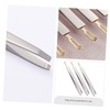 TOVINANNA Professional Eyebrow Tweezers 3pcs Set Stainless Steel for Trimming